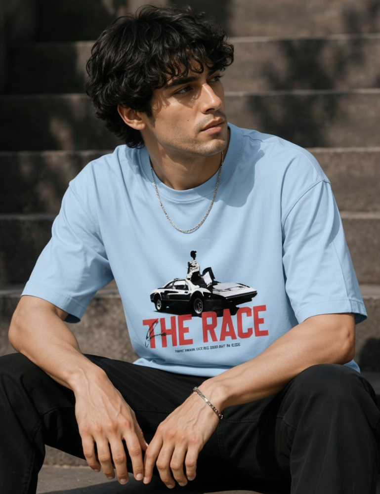 Men's Premium Oversized T-Shirt – The Race