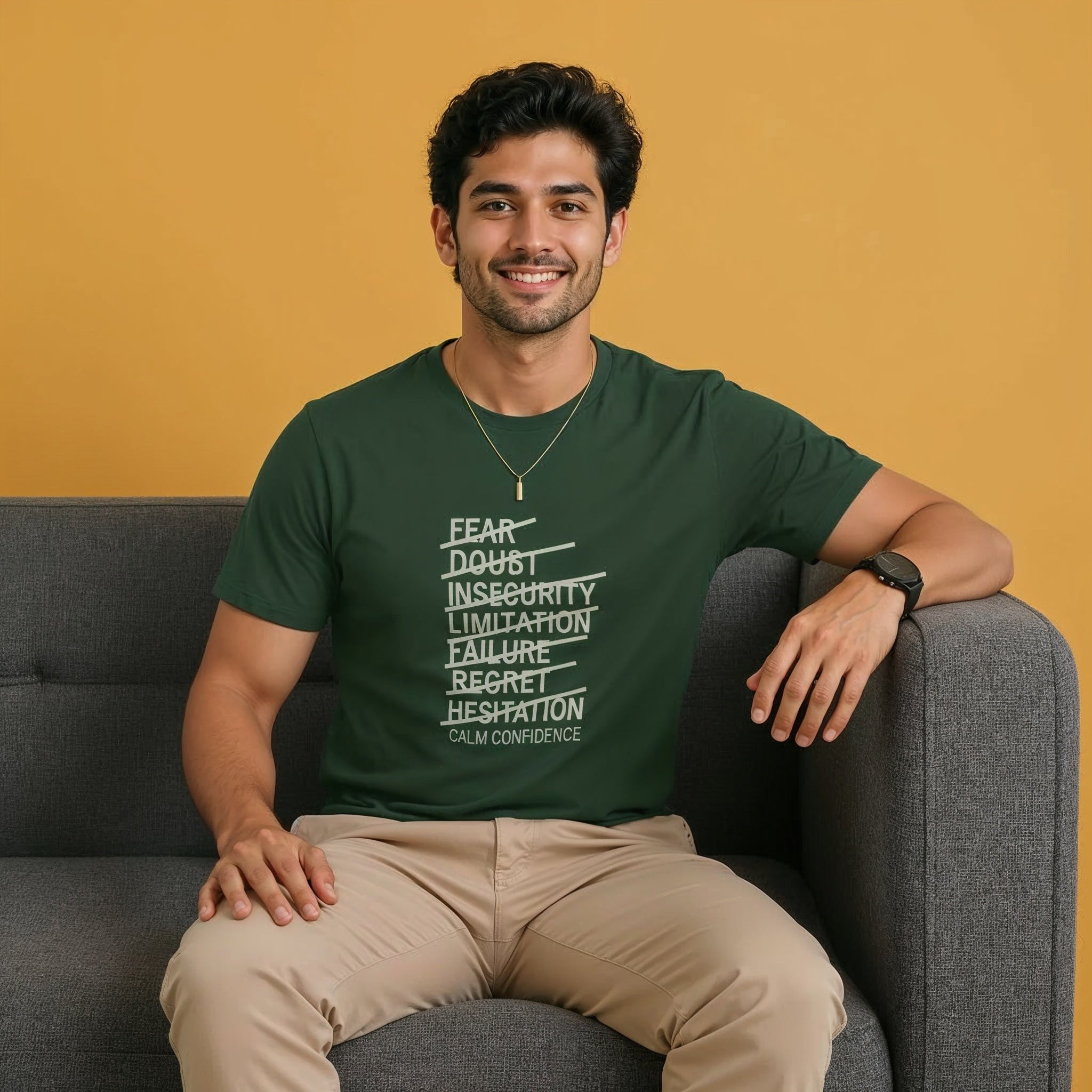 Men’s Regular Fit T-Shirt – Calm Confidence
