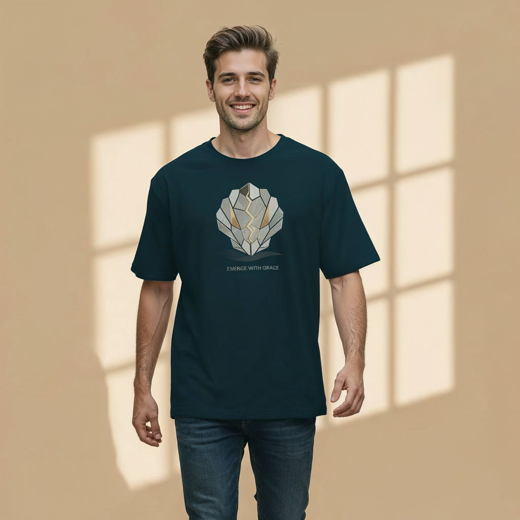 Men’s Oversized T-Shirt – Emerge With Grace