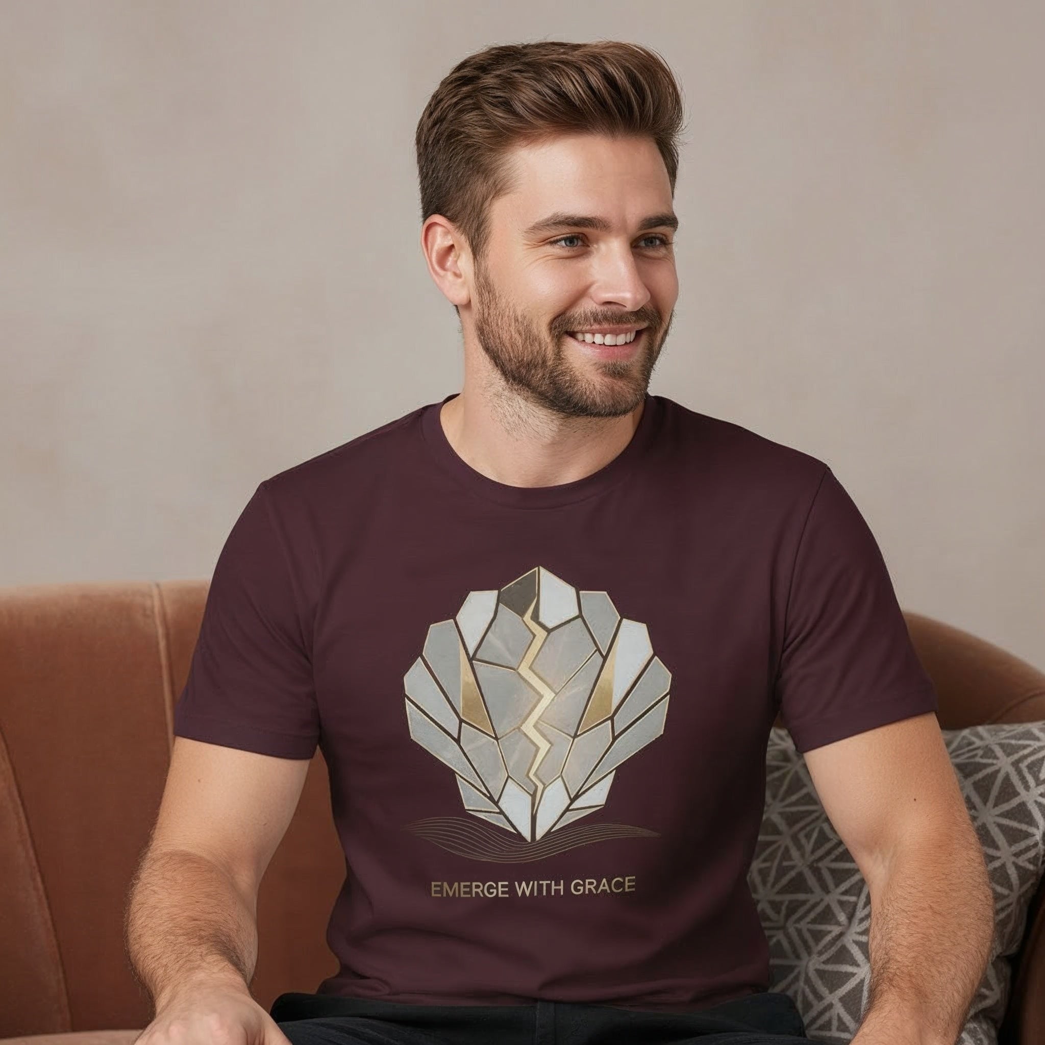 Men’s Regular Fit T-Shirt – Emerge With Grace