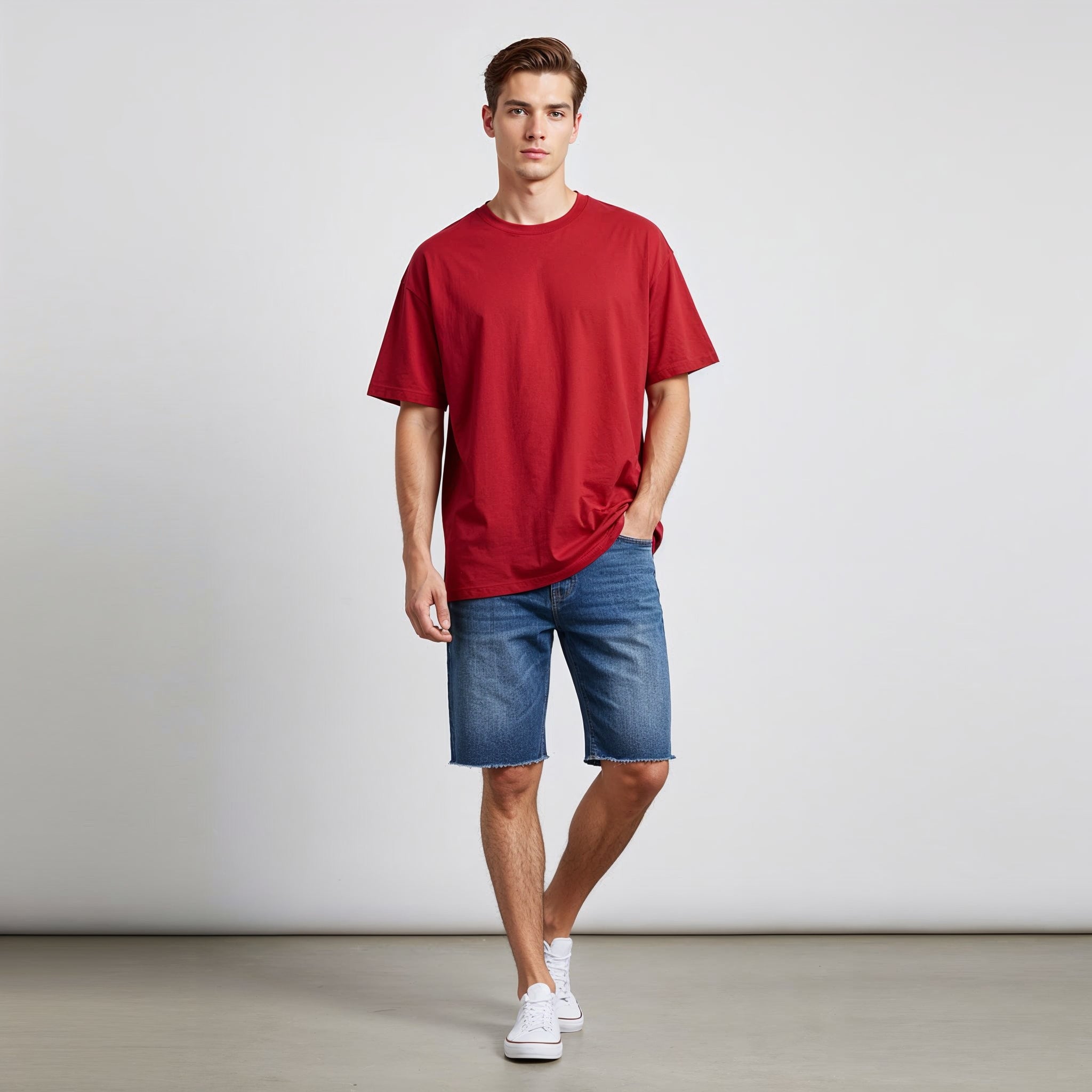Men's Oversize Premium Plain T-Shirt