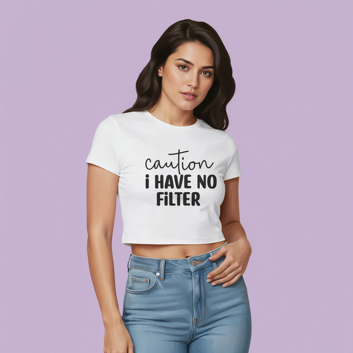 Women's Crop Top – Unfiltered Mode__1Creativeya.com