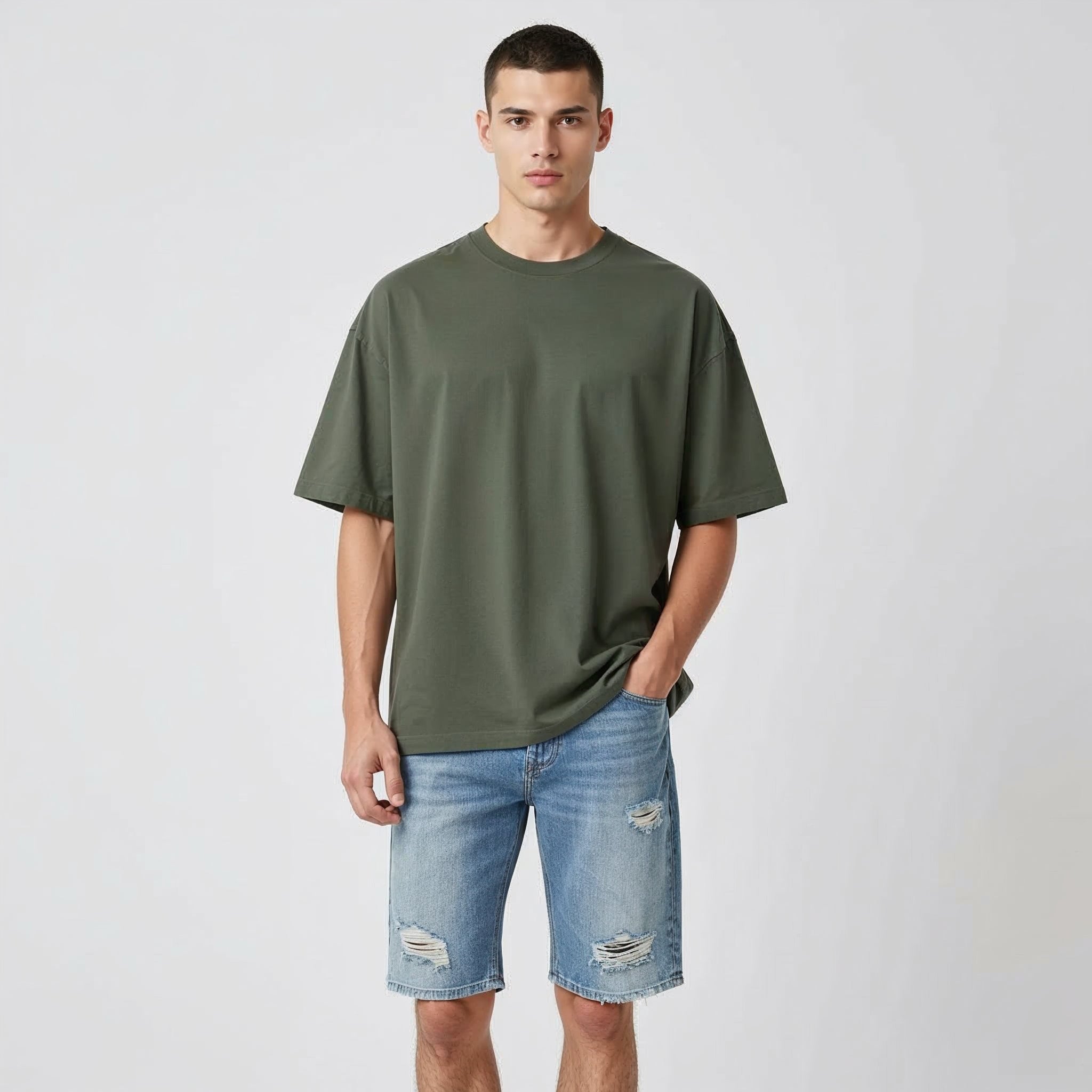 Men's Oversize Premium Plain T-Shirt
