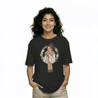 Women's Oversize Printed T shirt Cup of Calm