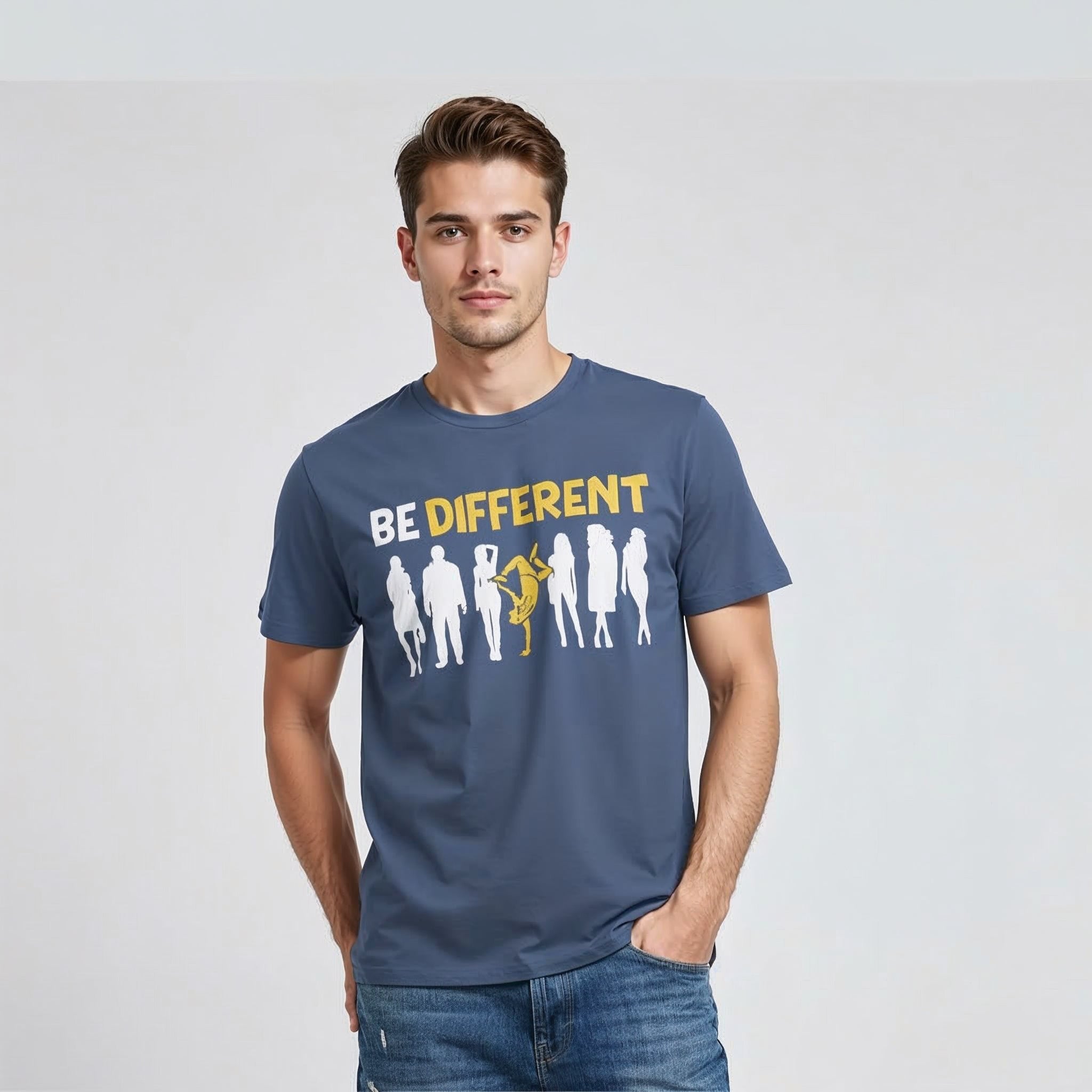 Men's T-Shirt BE DIFFERENT Graphic Design Print