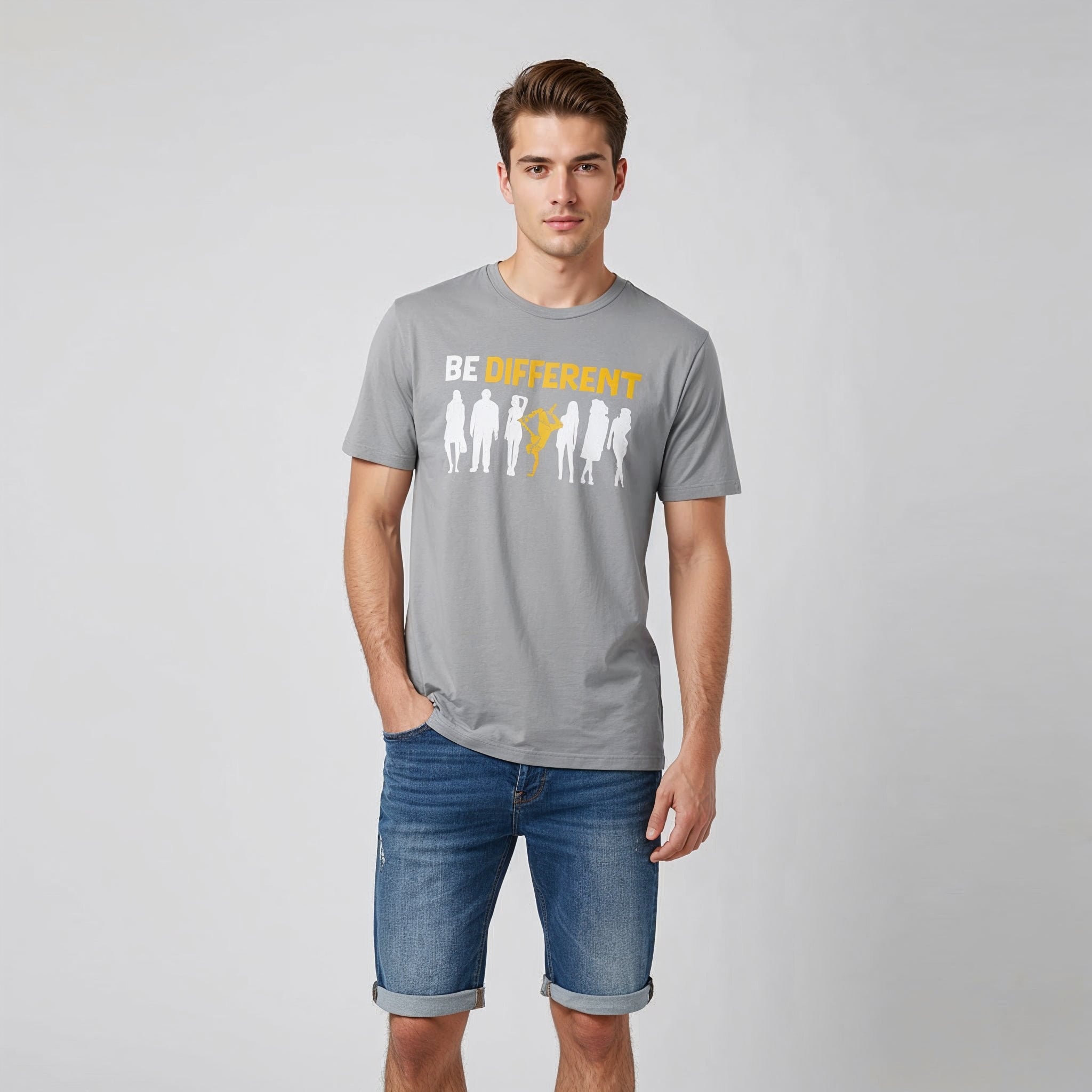 Men's T-Shirt BE DIFFERENT Graphic Design Print