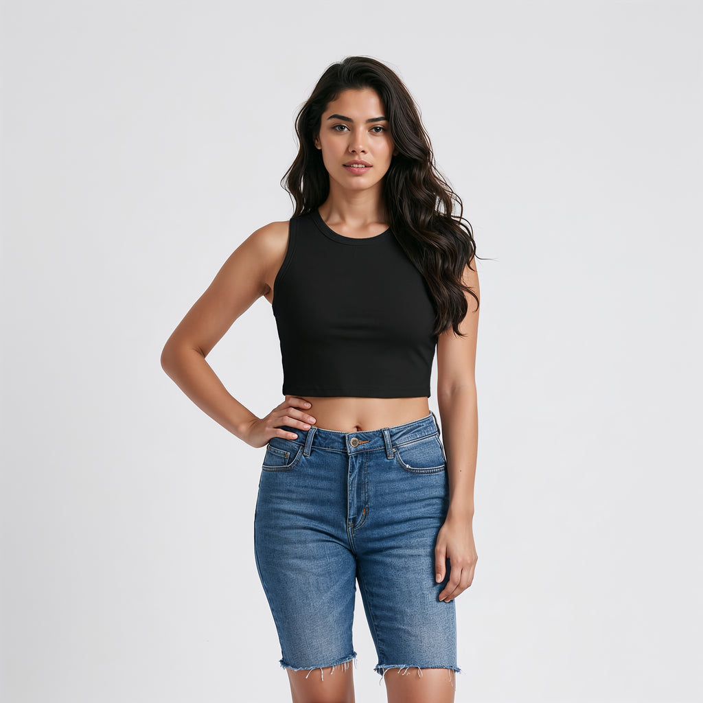 Women's Crop Tank Top Plain