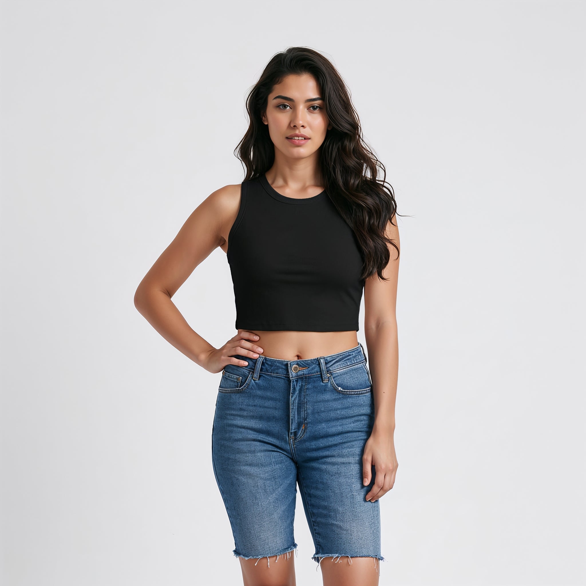 Women's Crop Tank Top Plain