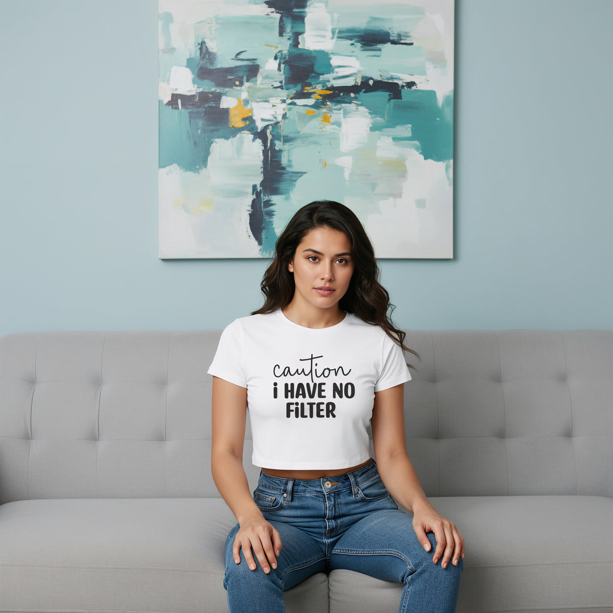 Women's Crop Top – Unfiltered Mode__2Creativeya.com