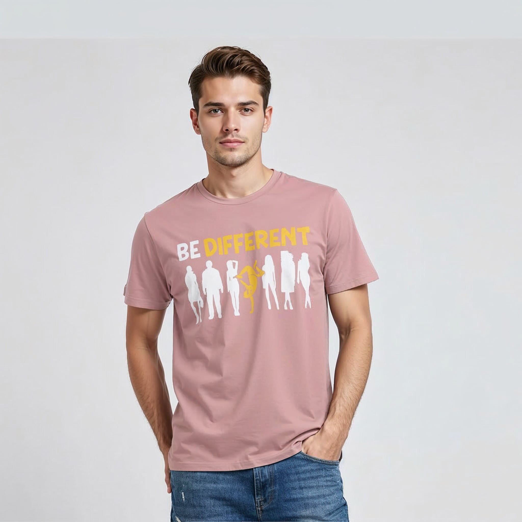 Men's T-Shirt BE DIFFERENT Graphic Design Print