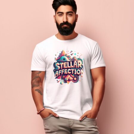 Men's Steller Affection Design Printed T-Shirt