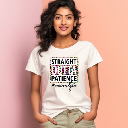Women's Mom Life Graphics Printed T-Shirt