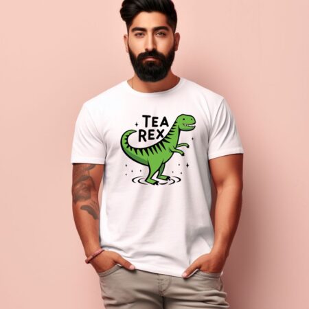 Men's Tea Rex Design Printed T-Shirt