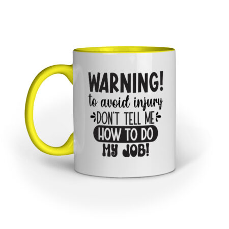 To Avoid Injury Quote Printed Mugs from Creativeya
