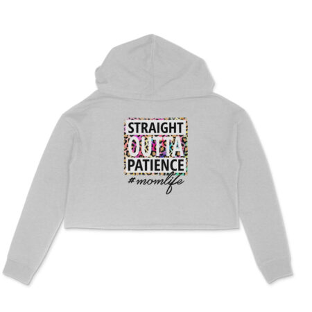 Women's Mom Life Graphics Printed Crop Hoodies