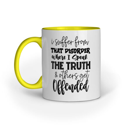 I Speak the Truth Quote Printed Mugs from Creativeya