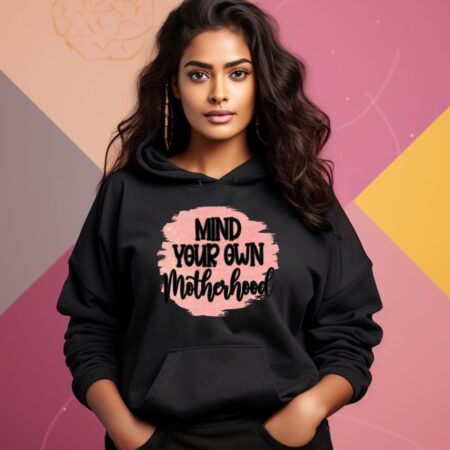 Women's Just A good Mom Trying To Not Raise Little Assholes Graphics Printed Hoodies