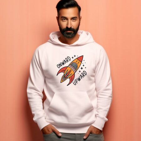 Men's Onward Upward Graphics Printed Hoodies
