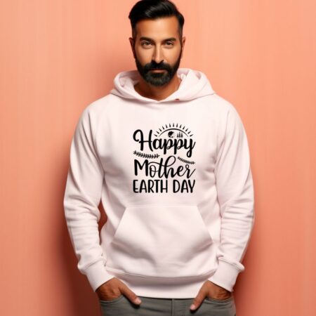 Men's Happy Mother Earth Day Graphics Printed Hoodies