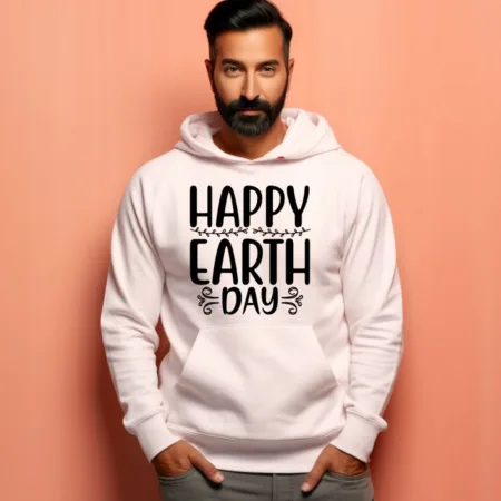 Men's Happy Earth Day Graphics Printed Hoodies