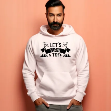 Men's Let's Plant A Tree Graphics Printed Hoodies
