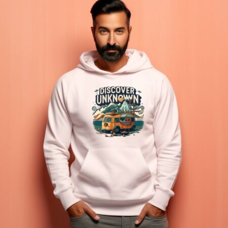 Men's Discover Unknown Graphics Printed Hoodies