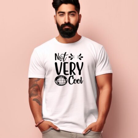 Men's Not Very Cool Graphics Printed T-Shirt