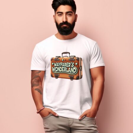 Men's wayfarer's wonderland Design Printed T-Shirt