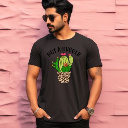 Men's Not A Hugger Sarcastic Quotes T-Shirt