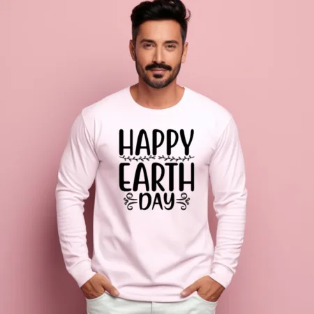 Men's Happy Earth Day Graphics Printed Sweatshirts