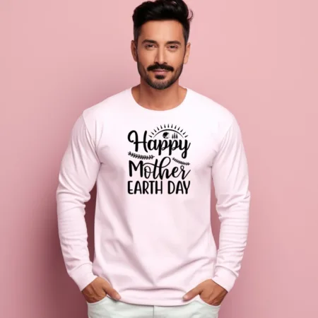 Men's Happy Mother Earth Day Graphics Printed Sweatshirts