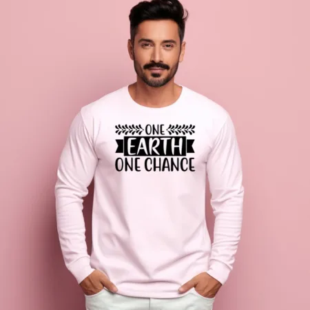 Men's One Earth One Chance Graphics Printed Sweatshirts