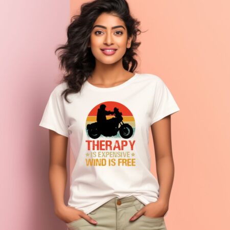 Women's Wind is Free Graphics Printed T-Shirt