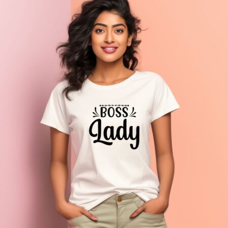 Women's Boss Lady Graphics Printed T-Shirt
