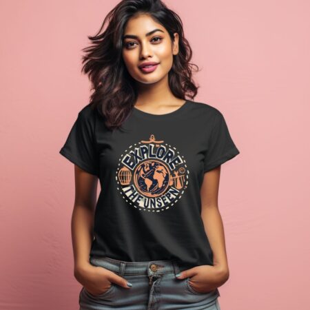 Women's Explore the unseen Graphics Printed T-Shirt