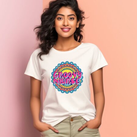 Women's Groovy Graphics Printed T-Shirt