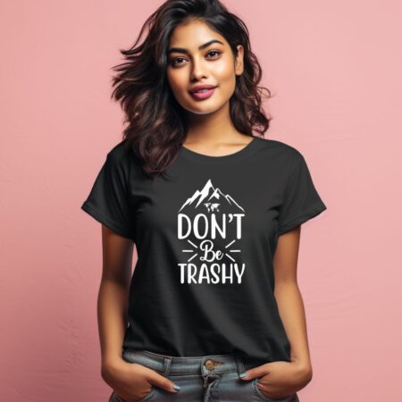 Women's Help More Bees Plant More Trees Clean The Seas Graphics Printed T-Shirt