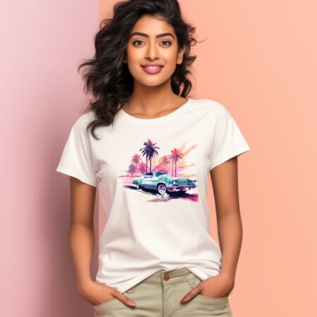 Women's Floral Elegance Graphics Printed T-Shirt