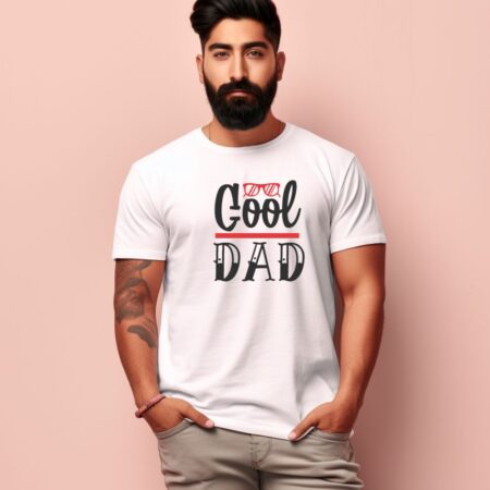 Men's Cool Dad Design Printed T-Shirt
