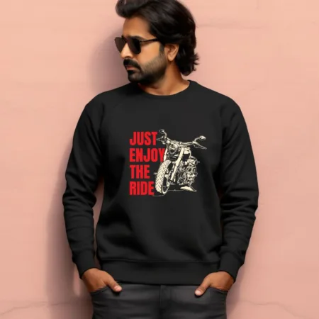 Men's Just Enjoy The Ride Graphics Printed Sweatshirts