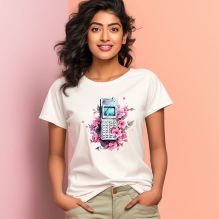 Women's Floral Elegance Graphics Printed T-Shirt