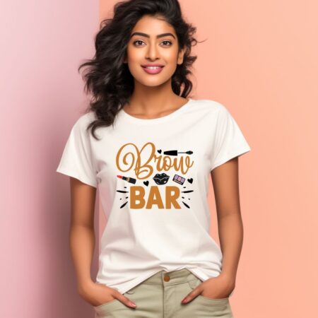 Women's Brow Bar Graphics Printed T-Shirt