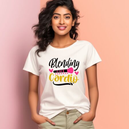 Women's Blending Is My Cardio Graphics Printed T-Shirt