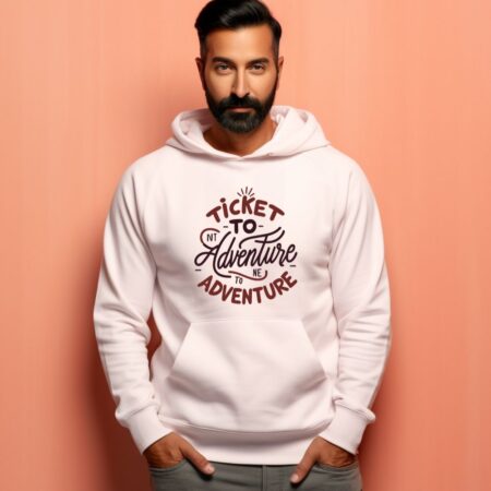 Men's Ticket To Adventure Adventure Graphics Printed Hoodies