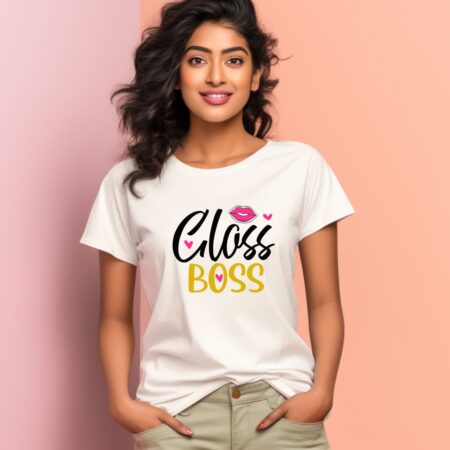 Women's Gloss Boss Graphics Printed T-Shirt