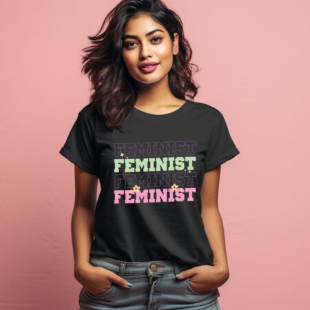 Women's Feminist Design Printed T-Shirt