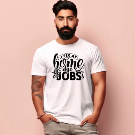 Men's Home Dye Jobs Design Printed T-Shirt