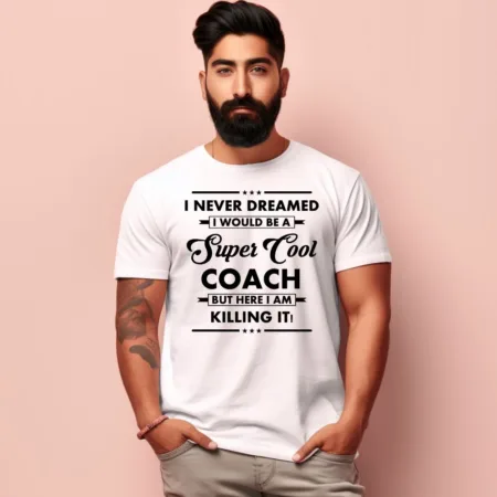 Men's Coach Design Printed T-Shirt