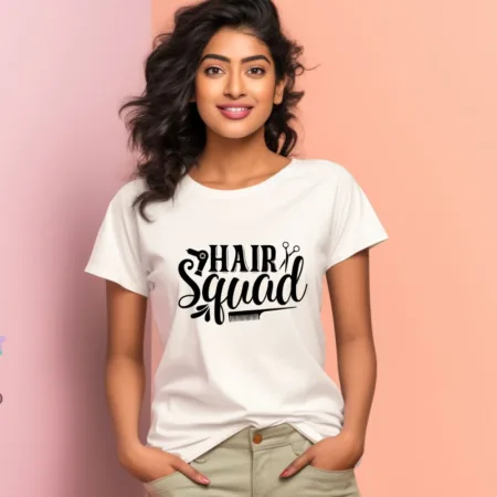 Women's Hair Squad Graphics Printed T-Shirt