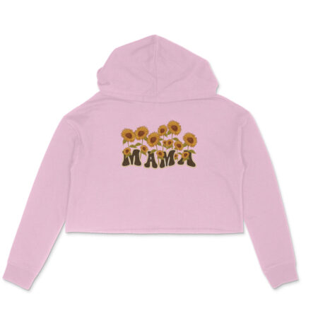 Women's Mama Graphics Printed Crop Hoodies